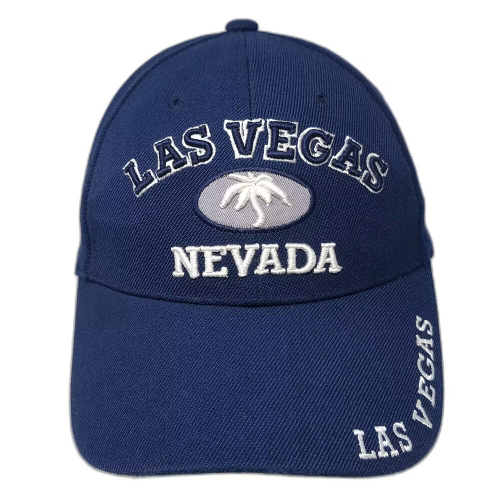 Chelona Las Vegas Nevada Palm Tree Blue Baseball Cap Strapback Hat One Size